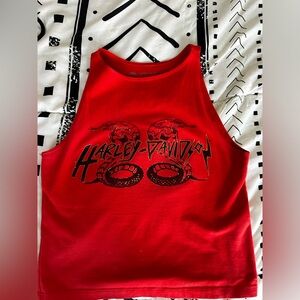 Harley Davidson cropped tank top